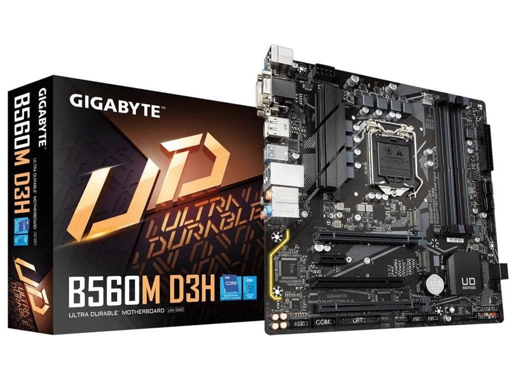 41765 GIGABYTE B560M H V2 Ultra Durable Motherboard - New Tray - 1 Yr Warranty - الصورة 1