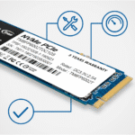 TEAMGROUP MP33 256GB 3D NAND NVMe PCIe M.2 SSD - 5 Years Warranty