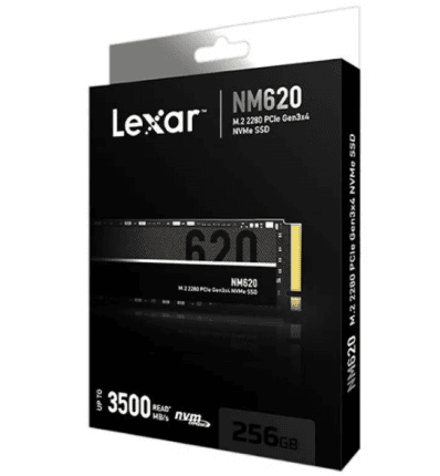 Lexar NM620 M.2 2280 NVMe SSD 256GB up to 3300MB/s read, 1300MB/s write - LNM620X256G
