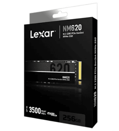 ssd 256 Lexar NM620 M.2 2280 NVMe SSD 256GB up to 3300MB/s read, 1300MB/s write - LNM620X256G - الصورة 1