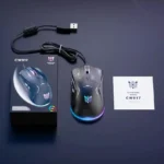 ⁦Onikuma CW917 RGB Wired Gaming Mouse adjustable 3600 DPI smooth tracking customizable RGB lighting ergonomic comfort and durable buttons for top gaming performance.⁩ - الصورة ⁦2⁩