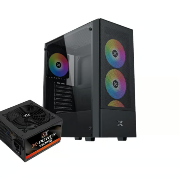 Xigmatek Hero II Air ARGB + X-Power 750W 80+ White Mid Tower Case