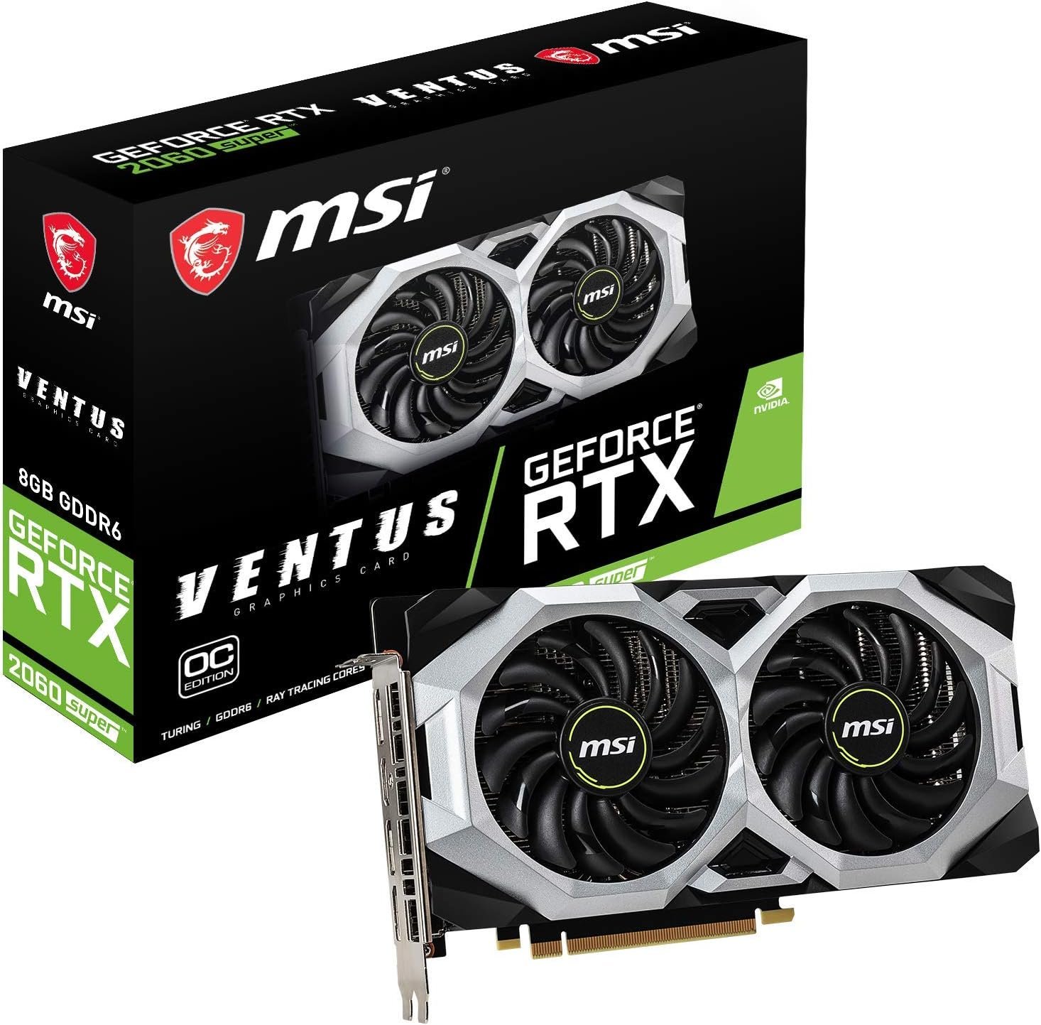 71W3NMDV8NL._AC_SL1500_ MSI NVIDIA GEFORCE RTX 2060 SUPER VENTUS OC Graphics Card 8GB GDDR6