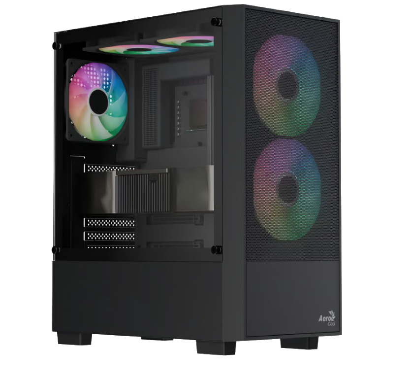 Aerocool B508A Argb Flow + Lux 550w 80 Plus Bronze Mid Tower Case