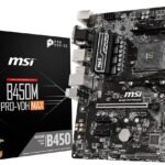 MSI B450M PRO-VDH MAX Motherboard AM4 New Tray - 1 Yr Warranty