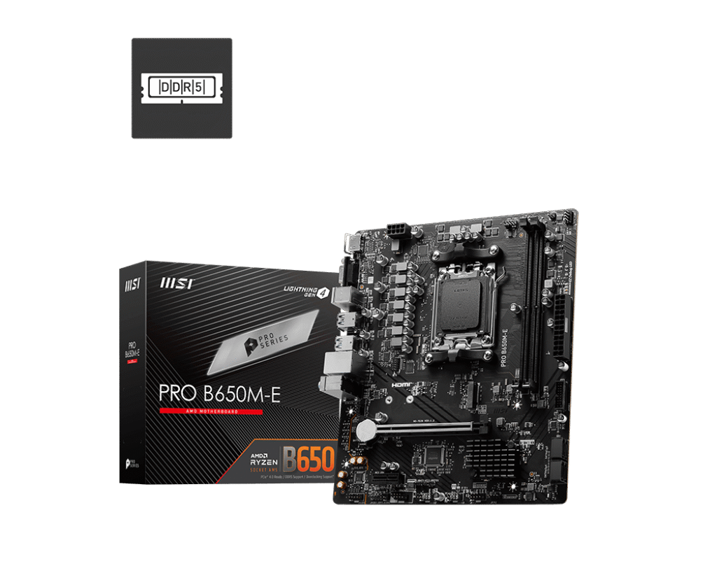 Msi Pro B650M-E Socket AM5 Motherboard