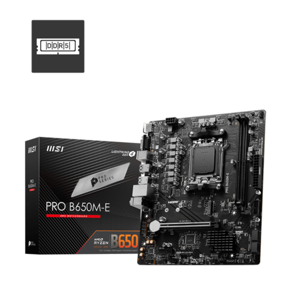 Msi Pro B650M-E Socket AM5 Motherboard