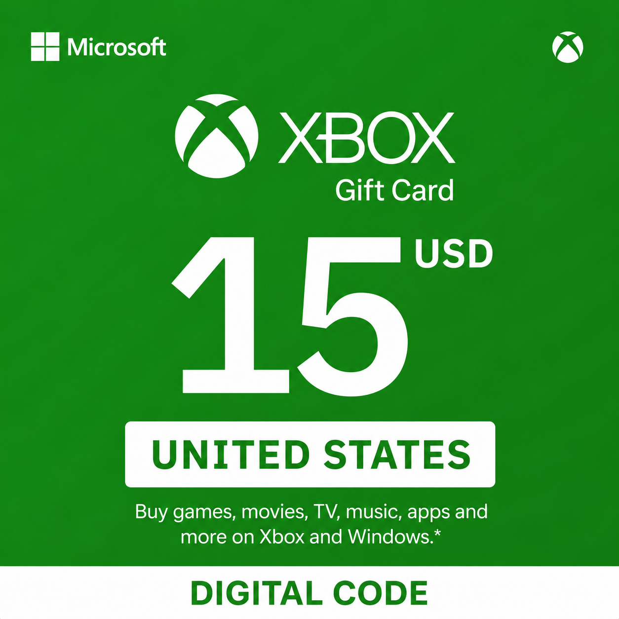 be34d861-c316-4556-9a94-3838c413bc9d XBox Gift Card 15$ US